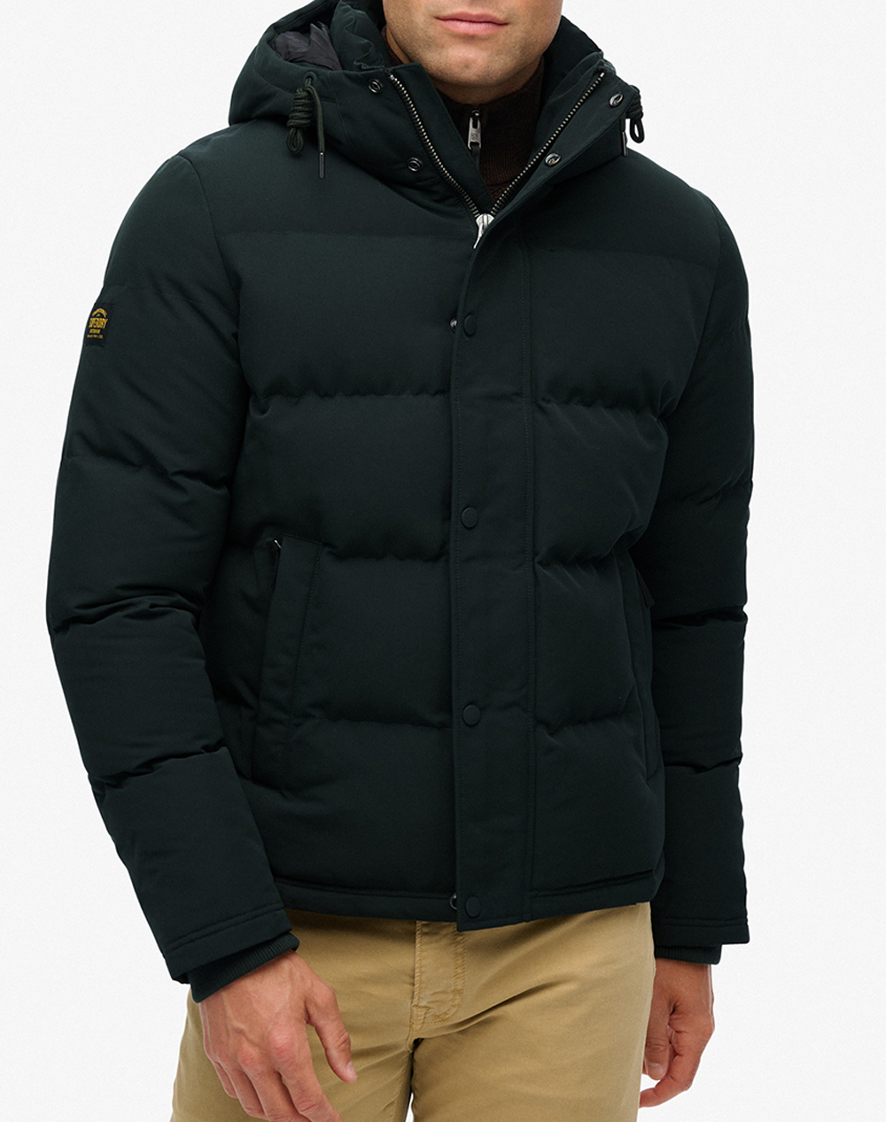 SUPERDRY D2 OVIN EVEREST SHORT HOODED PUFFER GEACA DE BARBATI