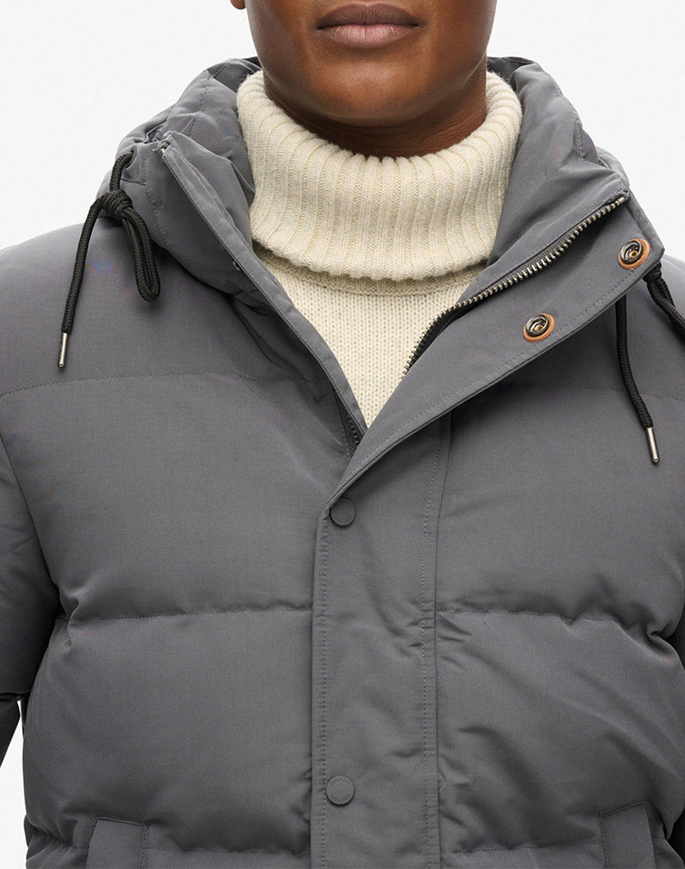 SUPERDRY D2 OVIN EVEREST SHORT HOODED PUFFER GEACA DE BARBATI