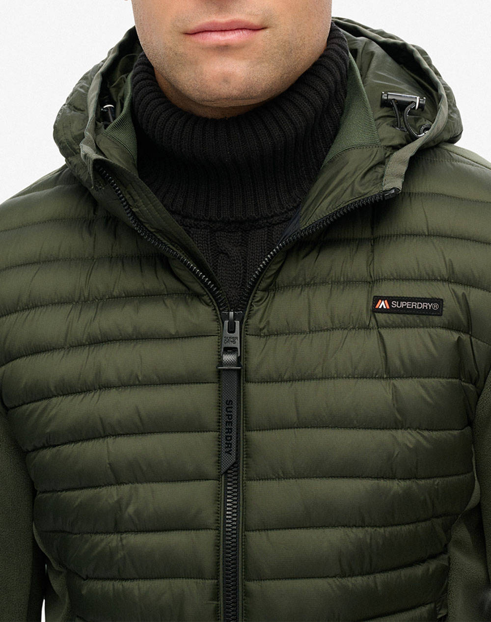 SUPERDRY D1 SDSW HOOD STORM FLEECE HYBRID JKT GEACA DE BARBATI