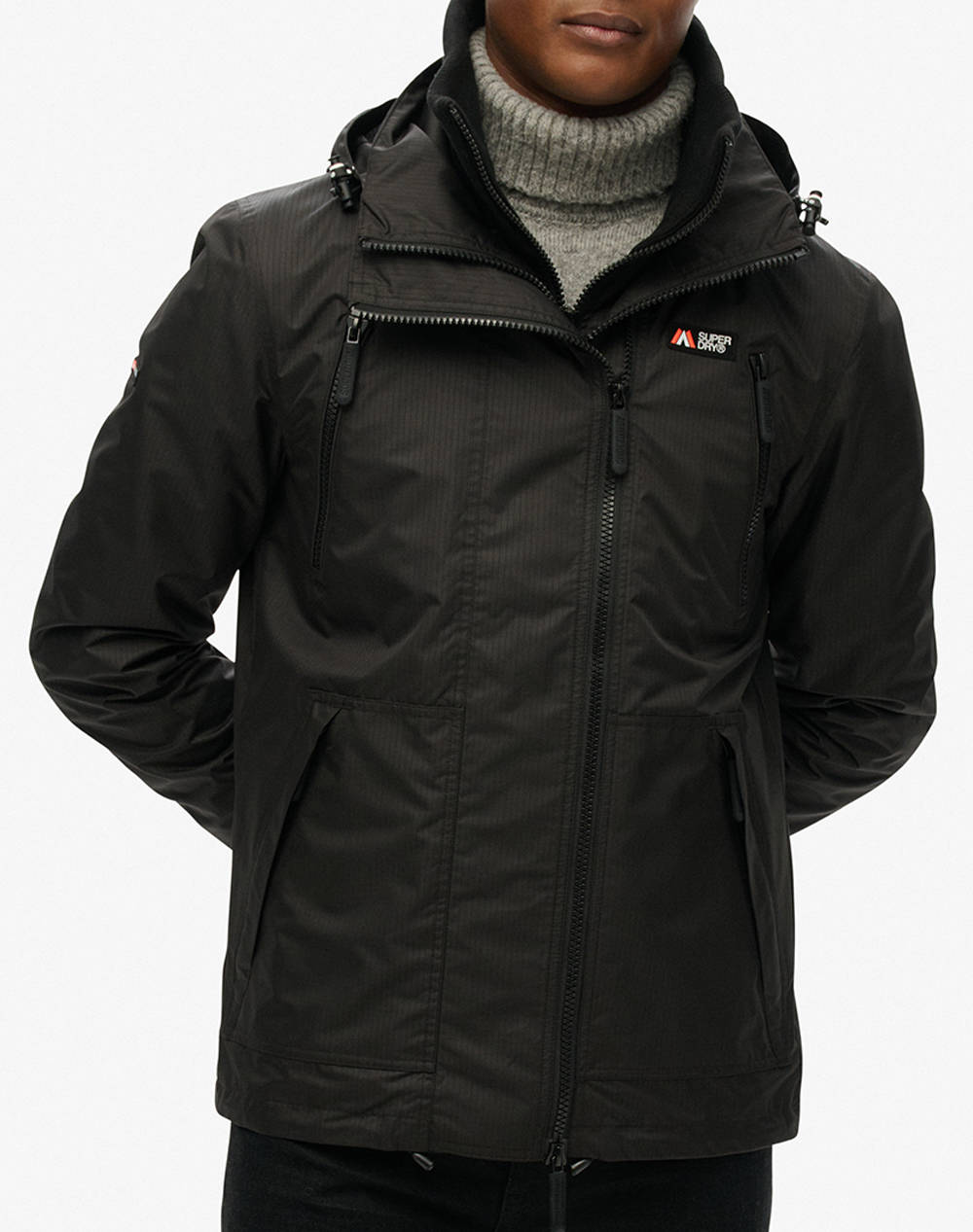 SUPERDRY D1 SDSW HOODED MTN WINDBREAKER JACKET GEACA DE BARBATI