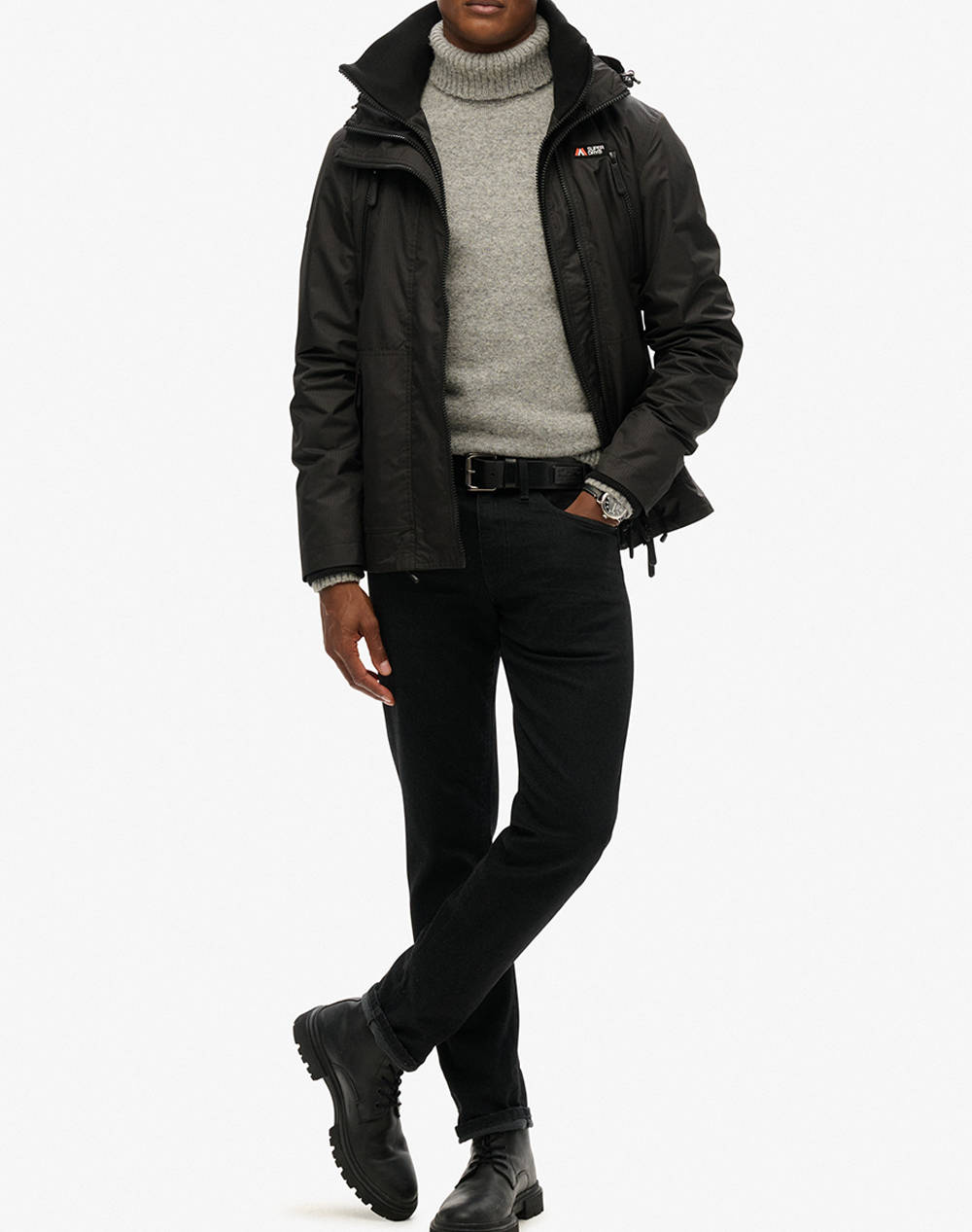 SUPERDRY D1 SDSW HOODED MTN WINDBREAKER JACKET GEACA DE BARBATI