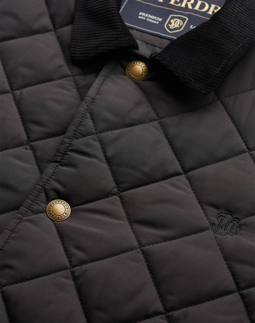 SUPERDRY D3 STUD QUILTED ESTATE COACH JACKET GEACA DE BARBATI