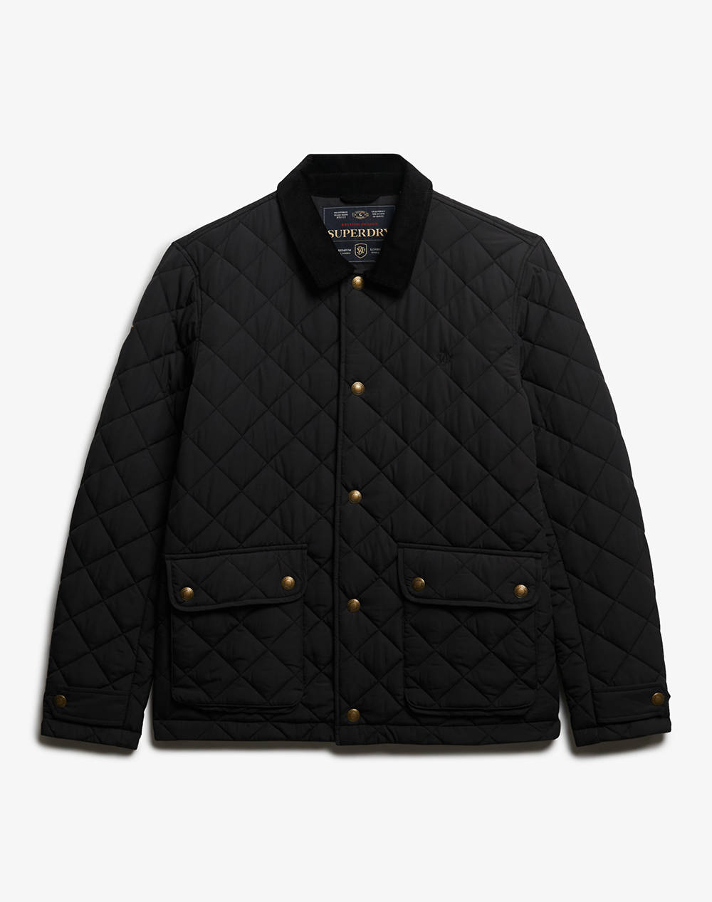 SUPERDRY D3 STUD QUILTED ESTATE COACH JACKET GEACA DE BARBATI