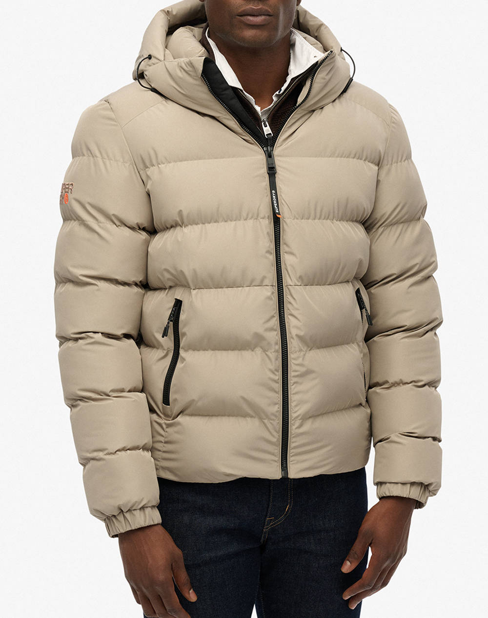 SUPERDRY D1 SDSW HOODED SPORTS PUFFER JACKET GEACA DE BARBATI