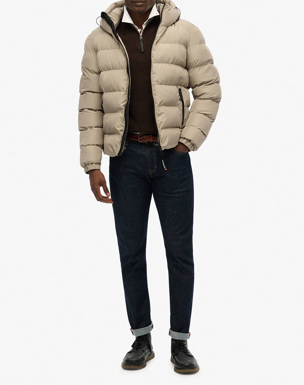 SUPERDRY D1 SDSW HOODED SPORTS PUFFER JACKET GEACA DE BARBATI