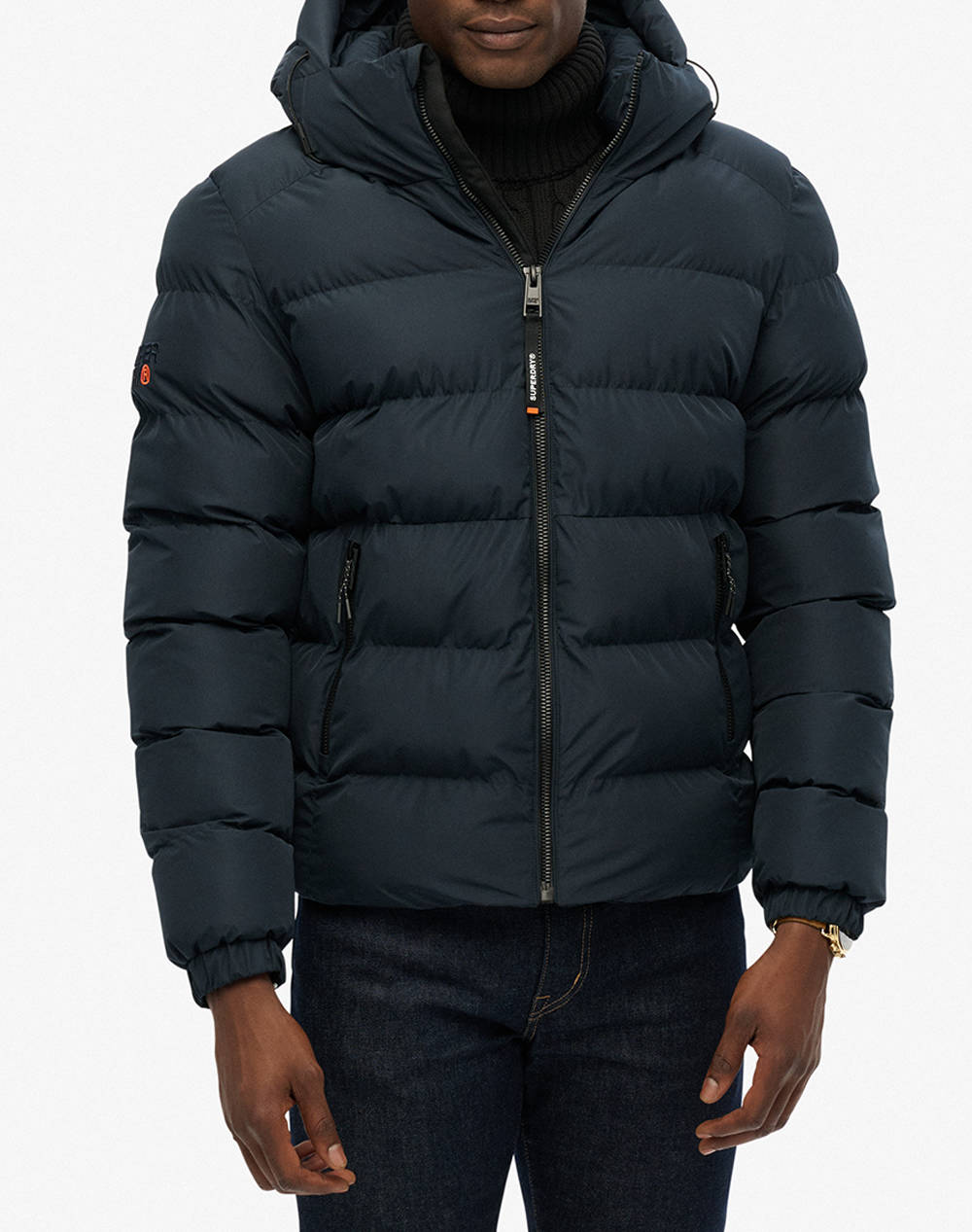 SUPERDRY D1 SDSW HOODED SPORTS PUFFER JACKET GEACA DE BARBATI