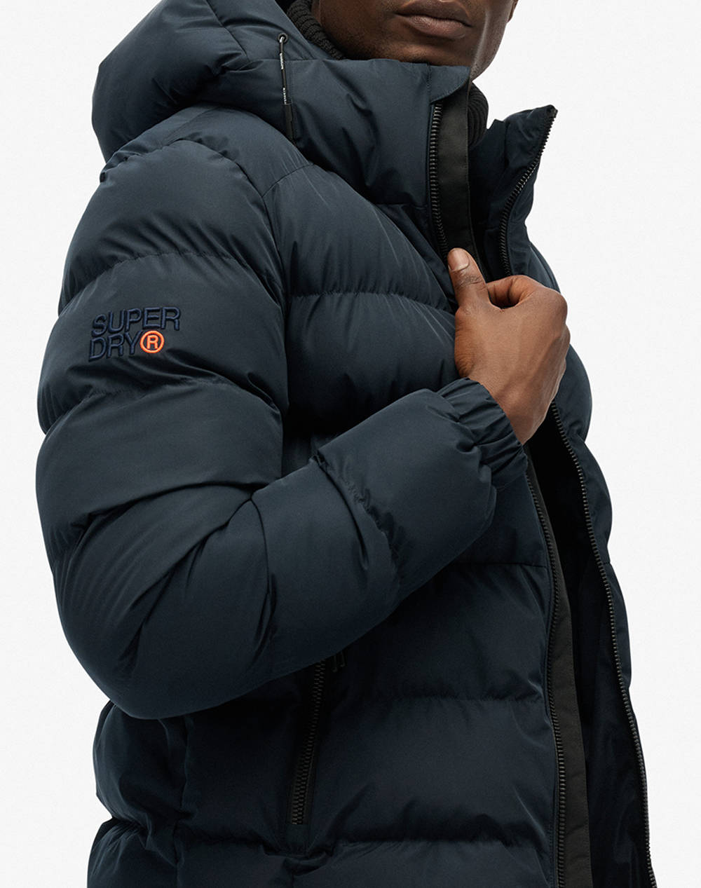 SUPERDRY D1 SDSW HOODED SPORTS PUFFER JACKET GEACA DE BARBATI