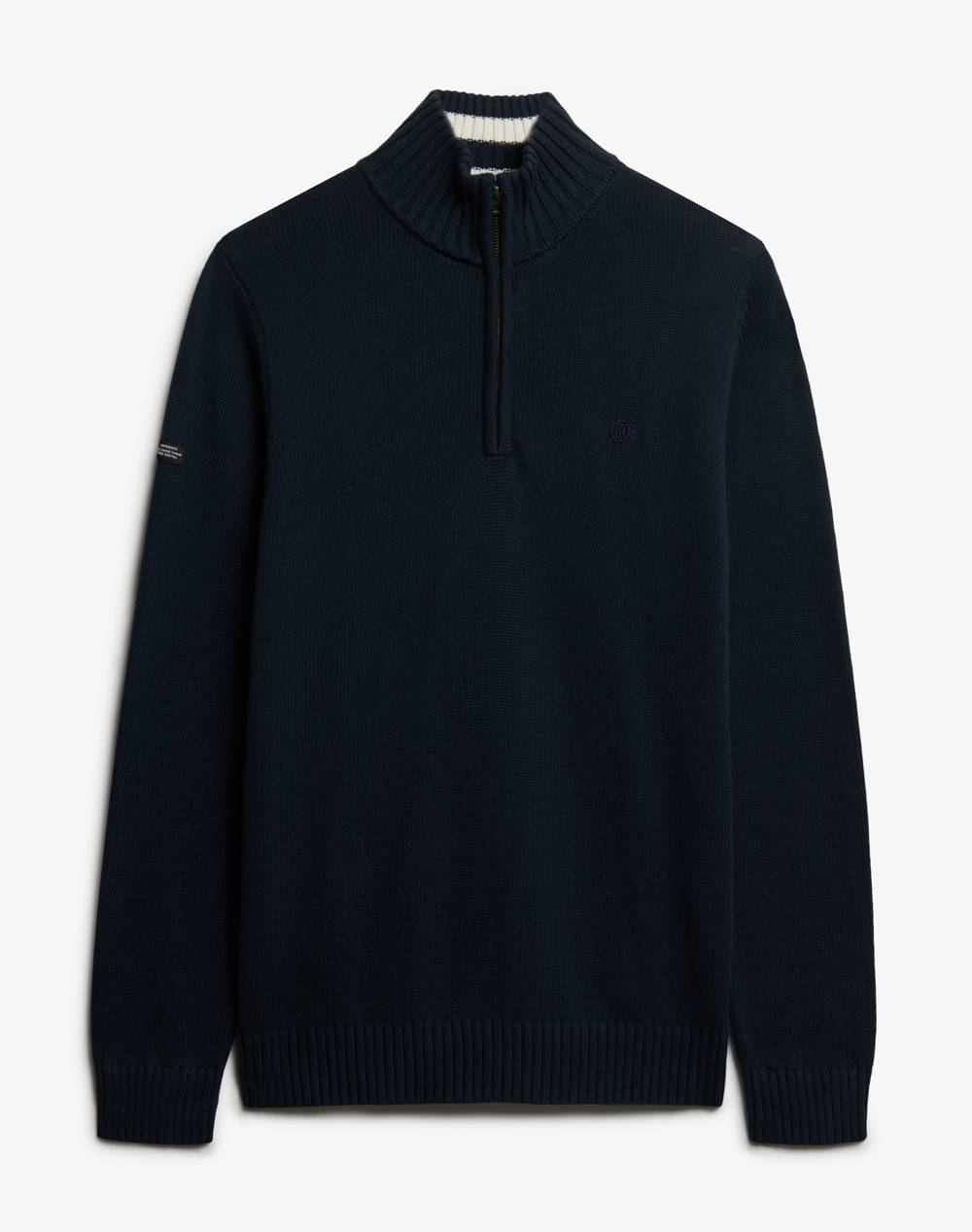 SUPERDRY D1 OVIN COTTON HALF ZIP KNIT PULOVER DE BARBATI