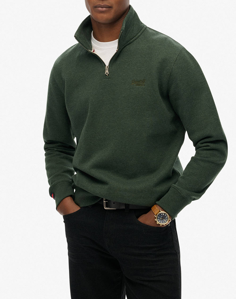 SUPERDRY D1 OVIN ESSENTIAL LOGO HENLEY JACKET DE BARBATI