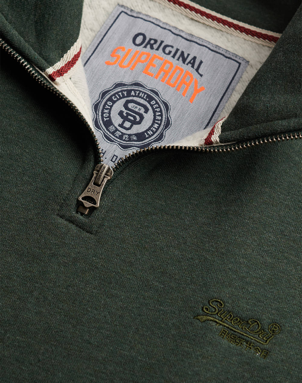 SUPERDRY D1 OVIN ESSENTIAL LOGO HENLEY JACKET DE BARBATI