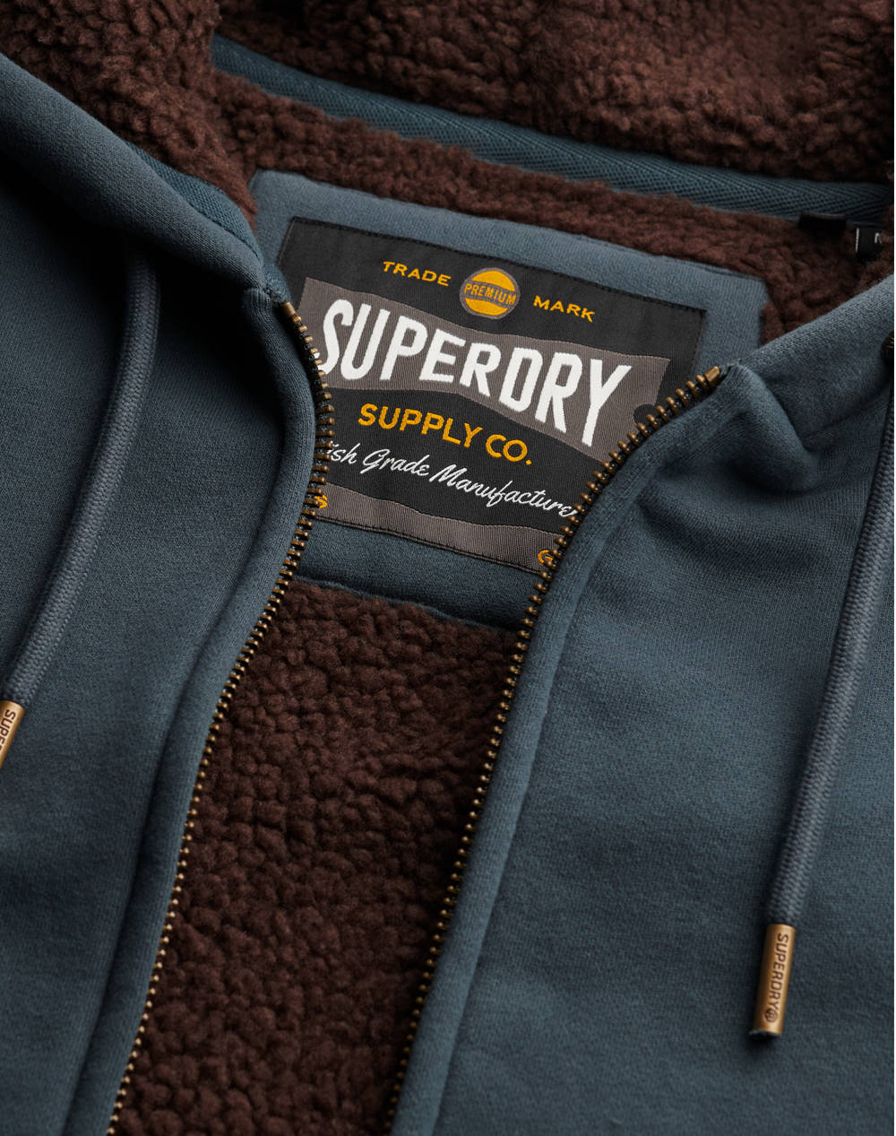 SUPERDRY D1 BORG LINED ZIPHOOD JACKET DE BARBATI