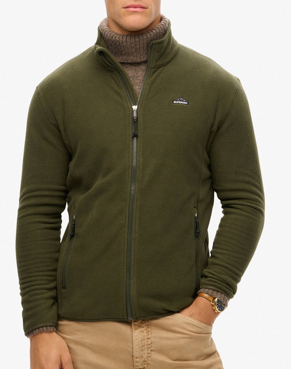 SUPERDRY D1 OVIN POLAR FLEECE FULL ZIP JACKET DE BARBATI