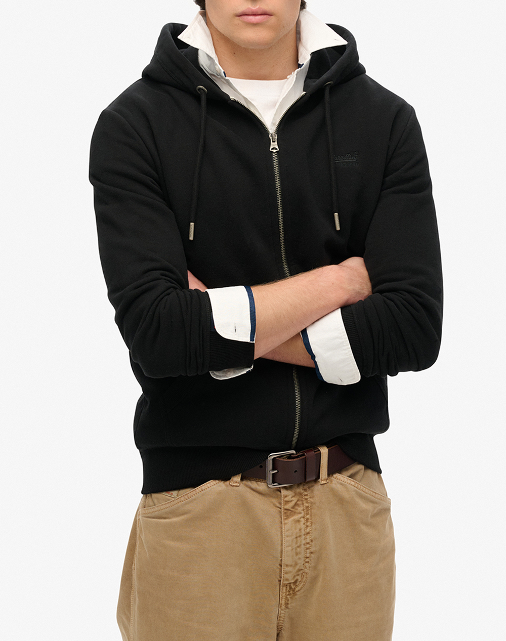 SUPERDRY D1 OVIN ESSENTIAL LOGO ZIP HOODIE HB JACKET DE BARBATI