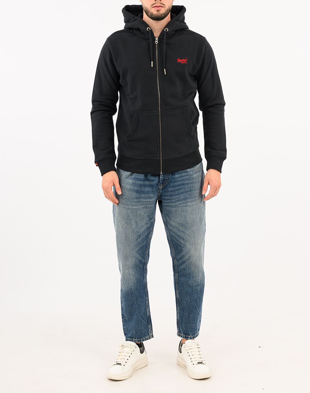 SUPERDRY D1 OVIN ESSENTIAL LOGO ZIP HOODIE HB JACKET DE BARBATI