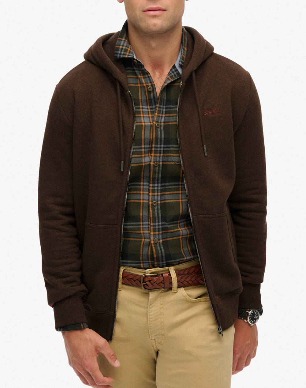 SUPERDRY D1 OVIN ESSENTIAL LOGO ZIP HOODIE HB JACKET DE BARBATI