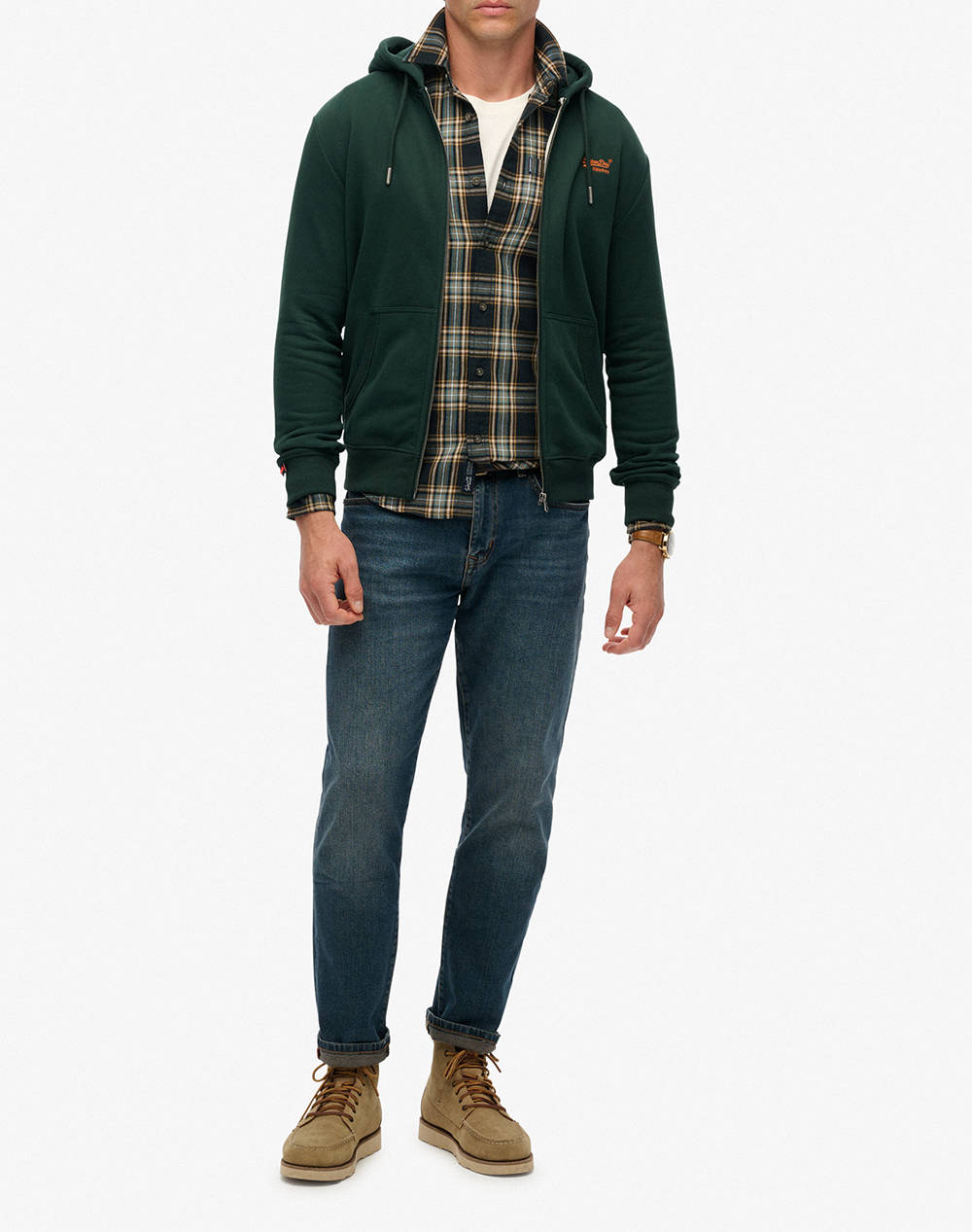 SUPERDRY D1 OVIN ESSENTIAL LOGO ZIP HOODIE HB JACKET DE BARBATI