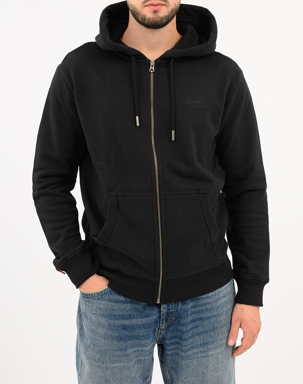 SUPERDRY D1 OVIN ESSENTIAL LOGO ZIP HOODIE HB JACKET DE BARBATI