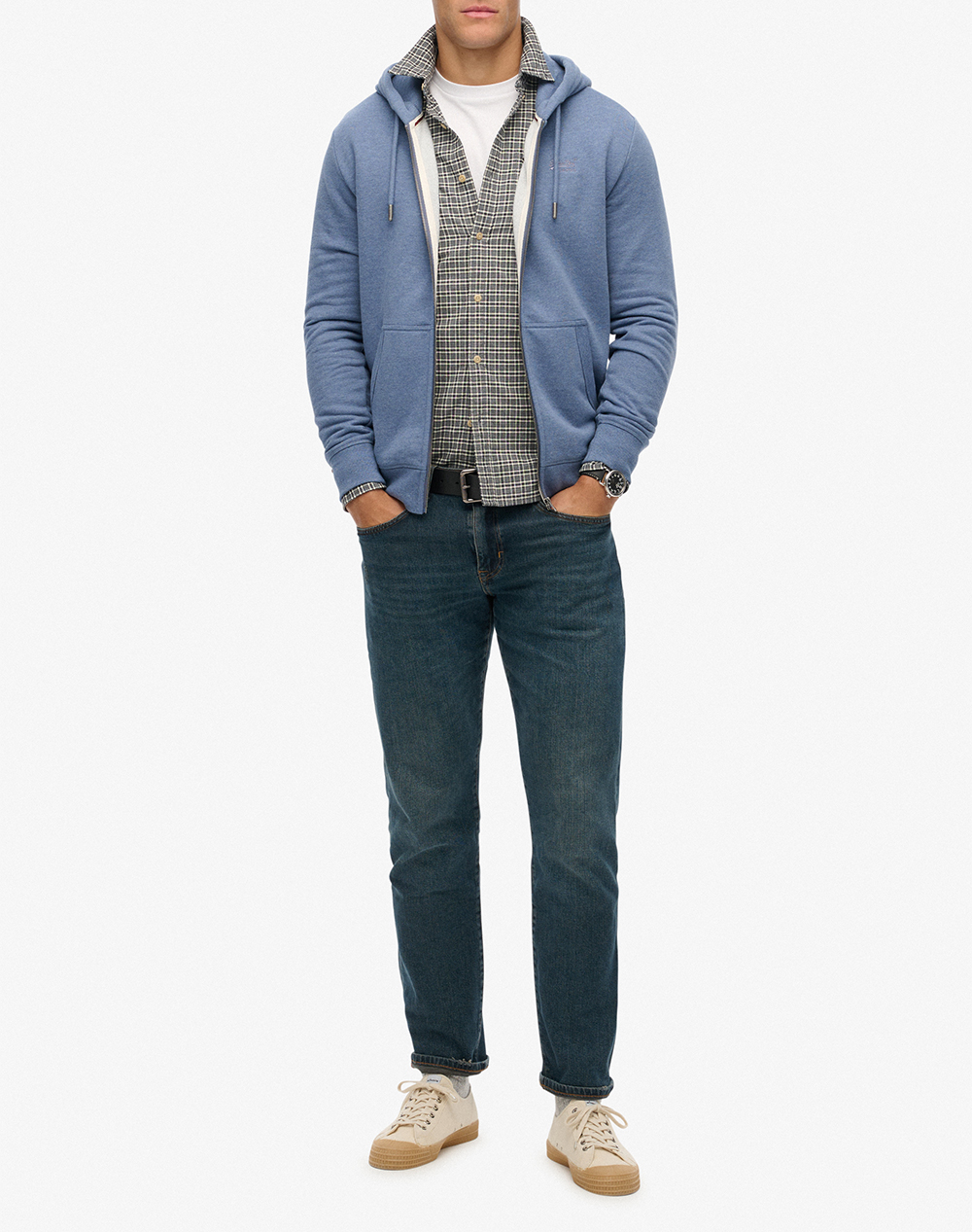 SUPERDRY D1 OVIN ESSENTIAL LOGO ZIP HOODIE HB JACKET DE BARBATI