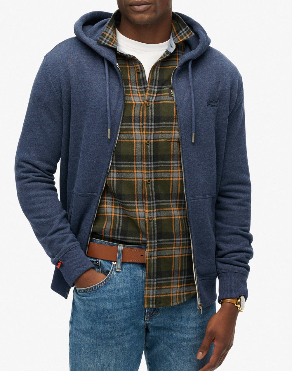SUPERDRY D1 OVIN ESSENTIAL LOGO ZIP HOODIE HB JACKET DE BARBATI