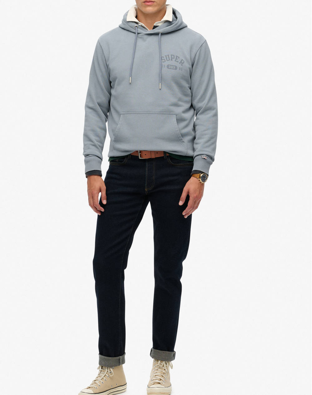 SUPERDRY D1 OVIN ATHLETIC ESS HOODIE JACKET DE BARBATI