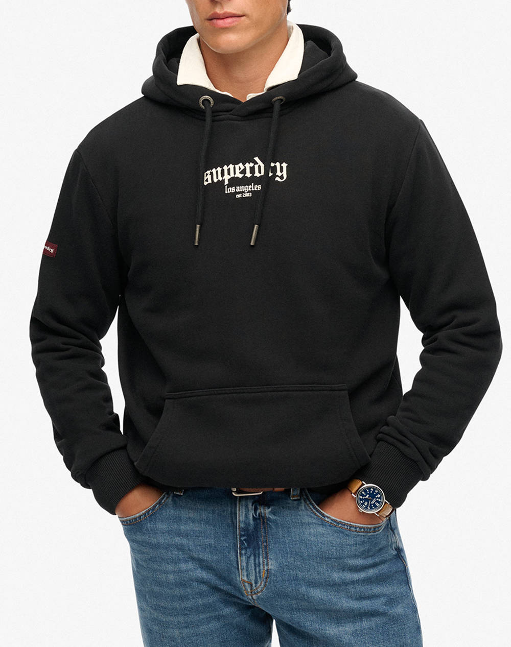 SUPERDRY D2 OVIN TATTOO FLASH LOOSE HOOD HANORAC DE BARBATI