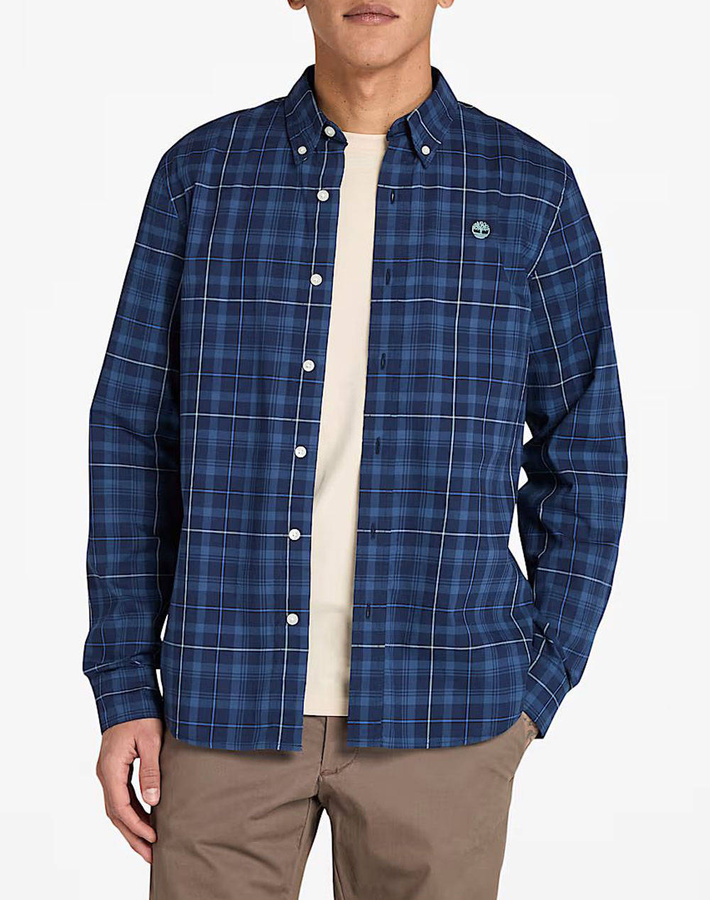 TIMBERLAND Stretch Poplin Check Shirt