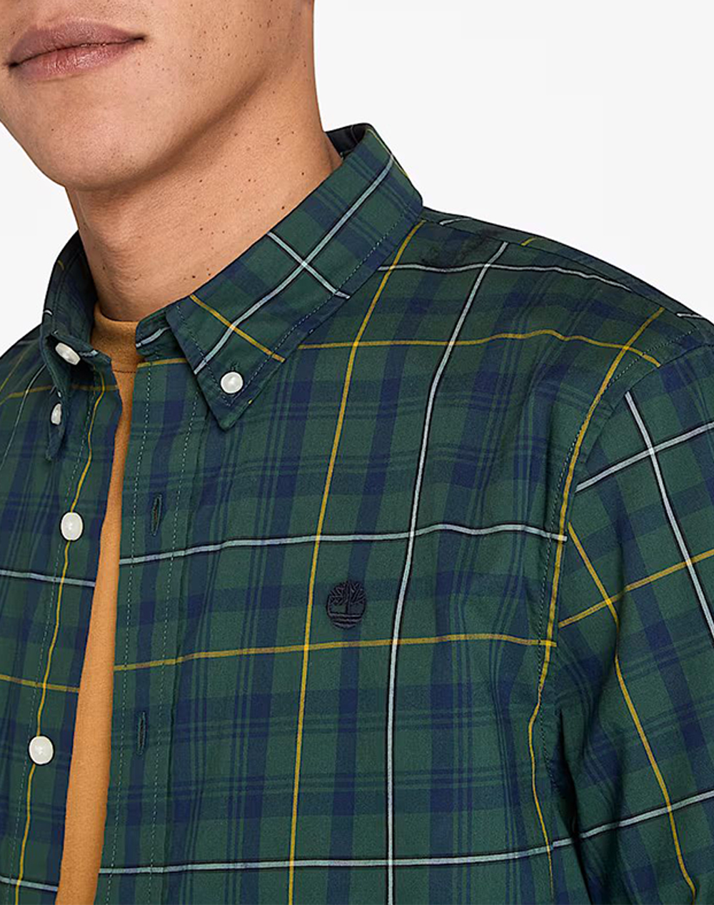 TIMBERLAND Stretch Poplin Check Shirt