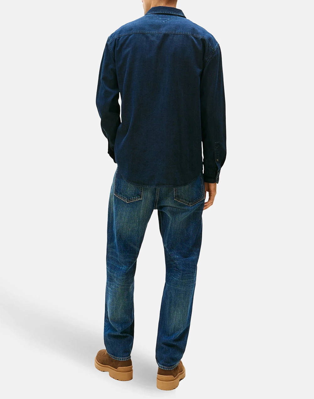 TOMMY JEANS LS RELAXED DENIM SHIRT BL BK