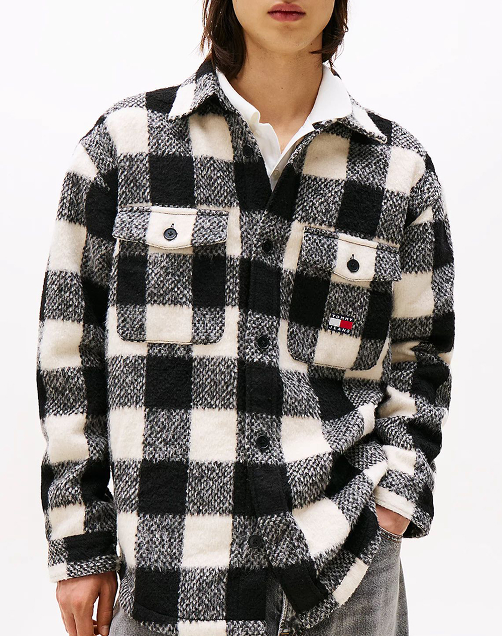 TOMMY JEANS TJM CHECK OVERSHIRT EXT