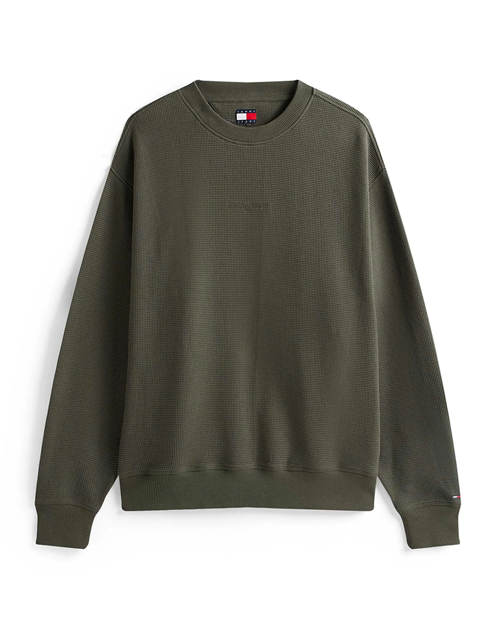 TOMMY JEANS TJM RLX WAFFLE SCRIPT CREW