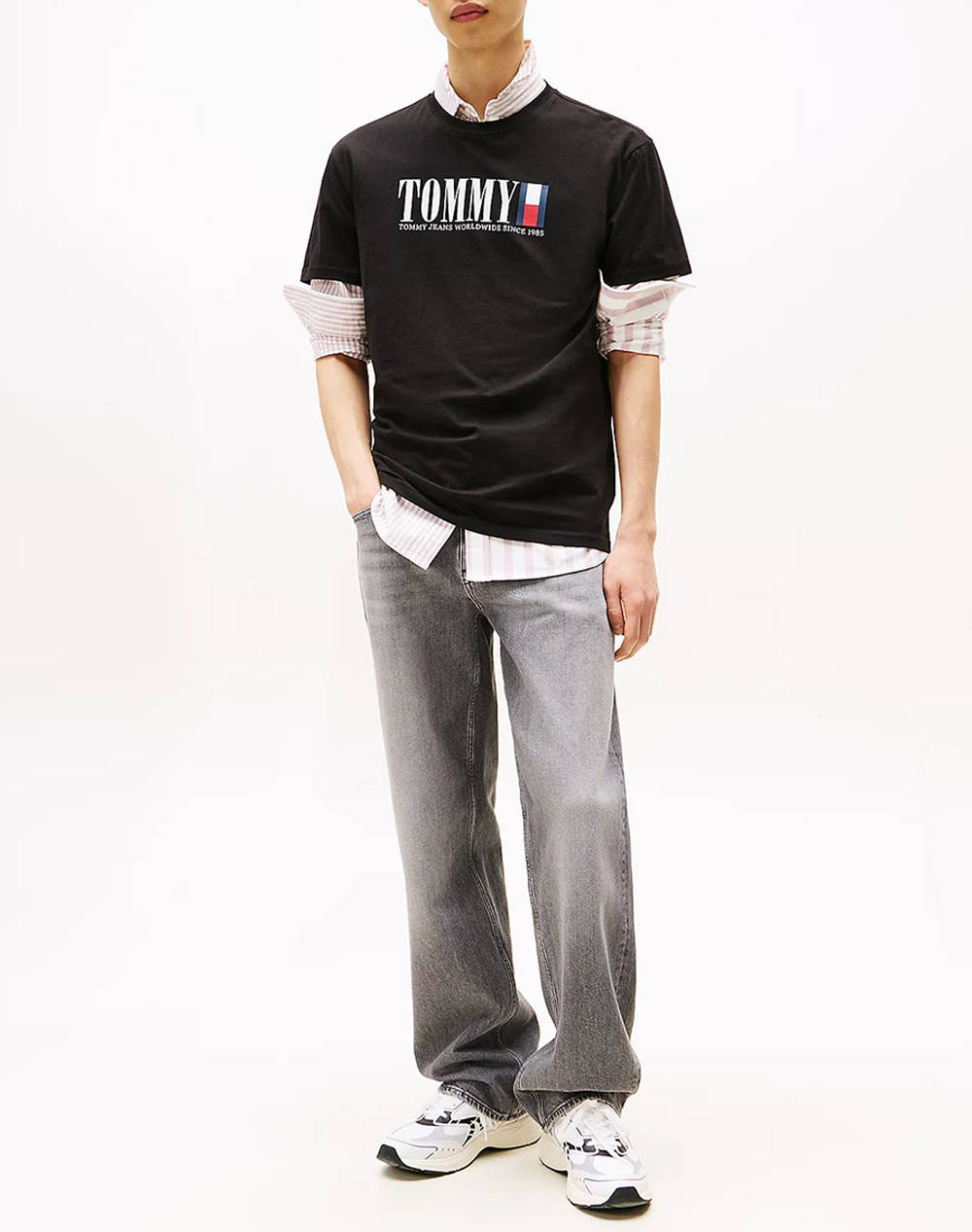 TOMMY JEANS TJM REG TOMMY DNA FLAG TEE EXT