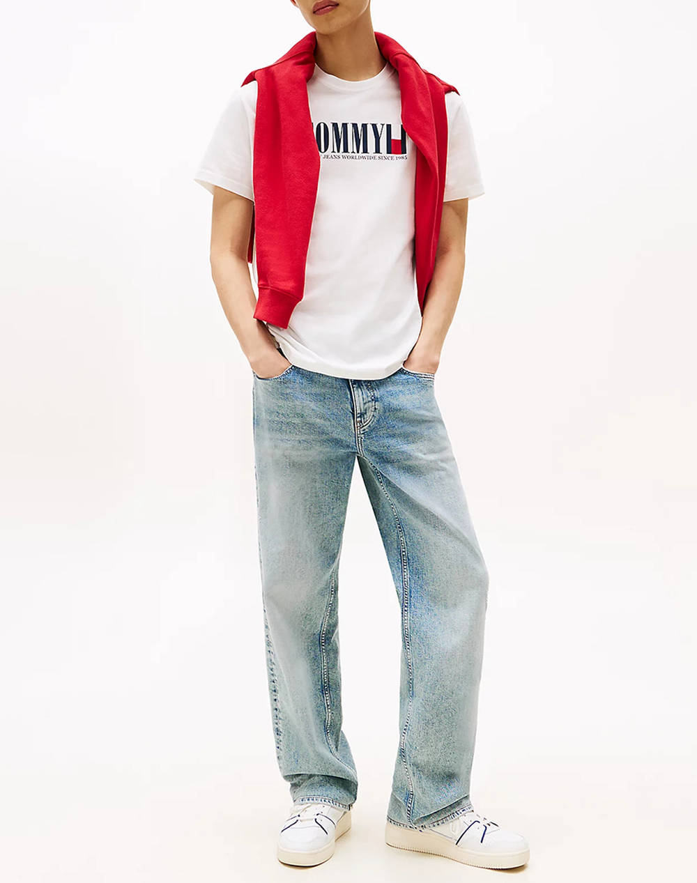 TOMMY JEANS TJM REG TOMMY DNA FLAG TEE EXT