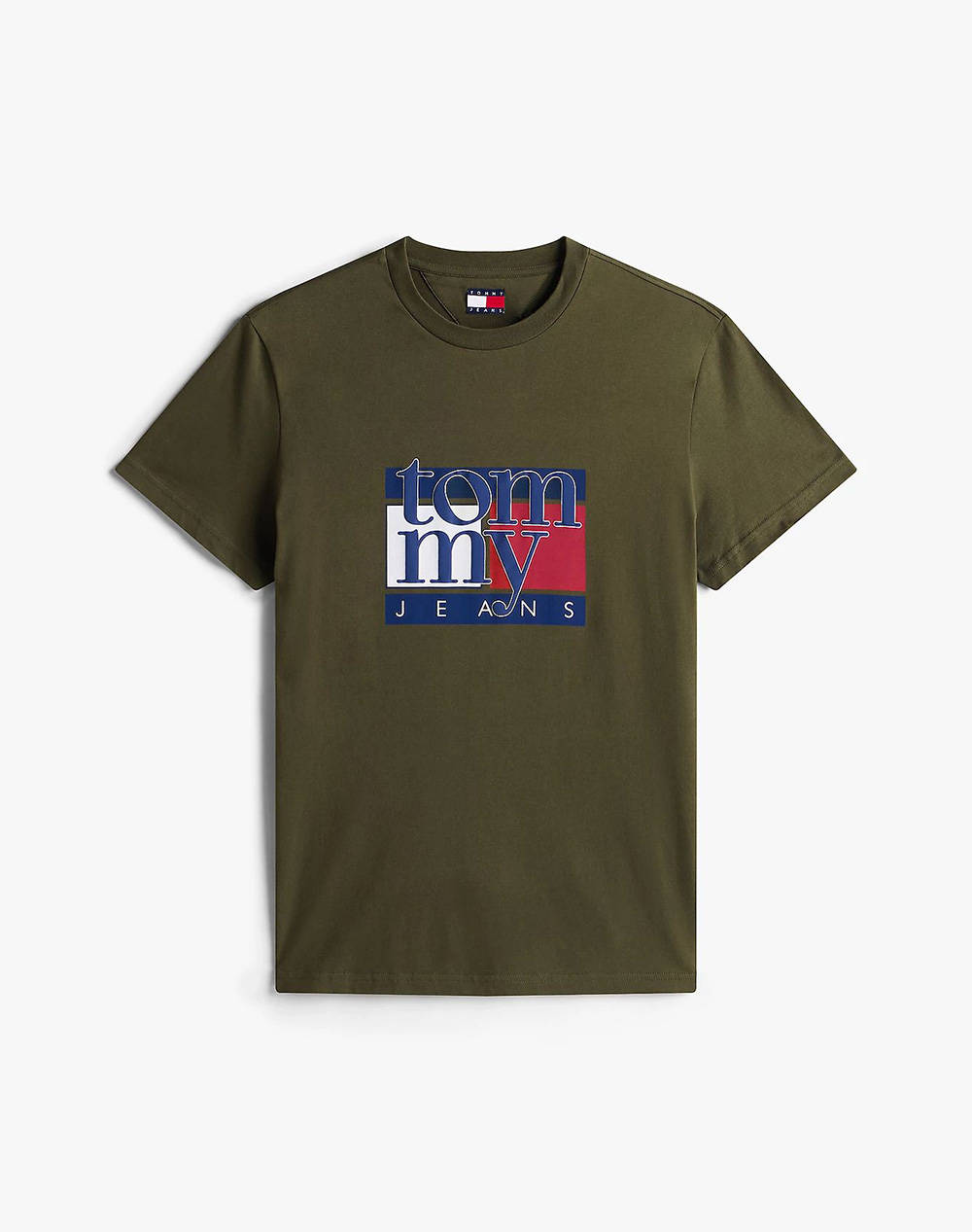 TOMMY JEANS TJM SLIM RWB FLAG TEE EXT