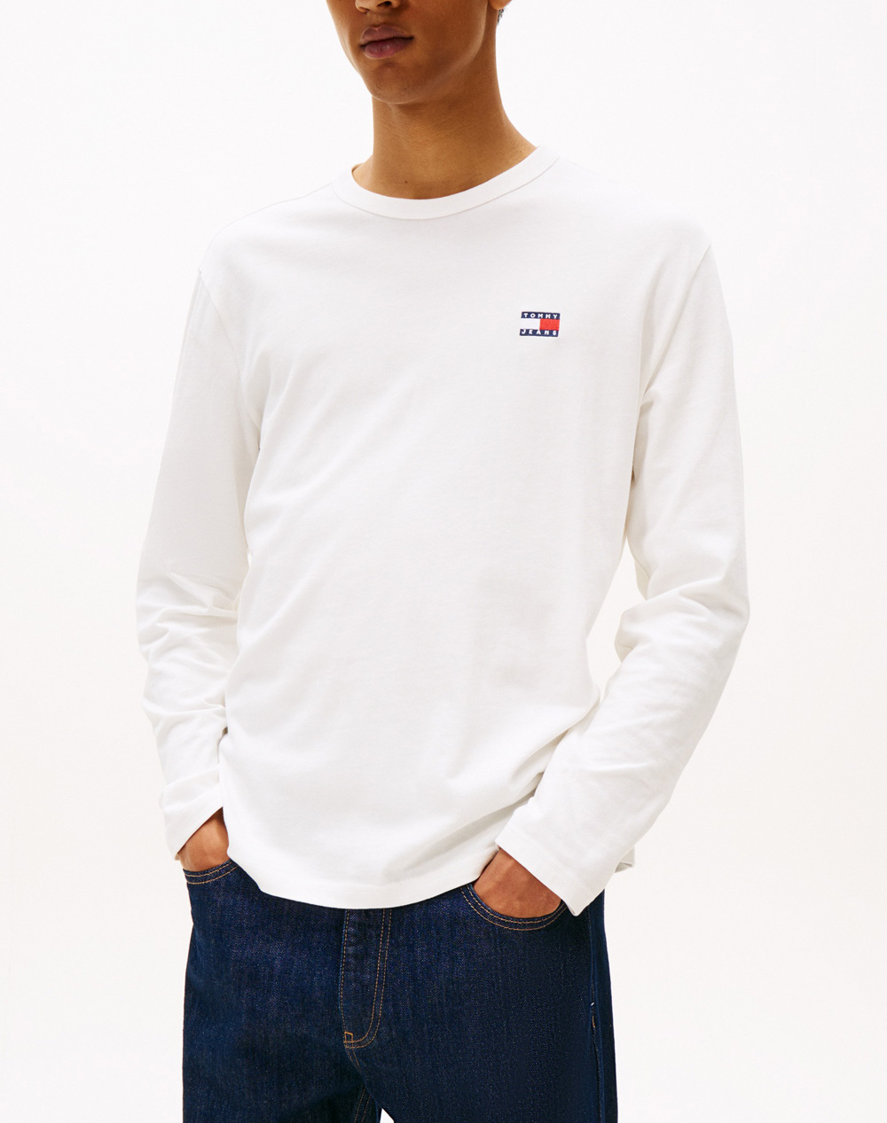 TOMMY JEANS TJM REG BADGE TEE LS