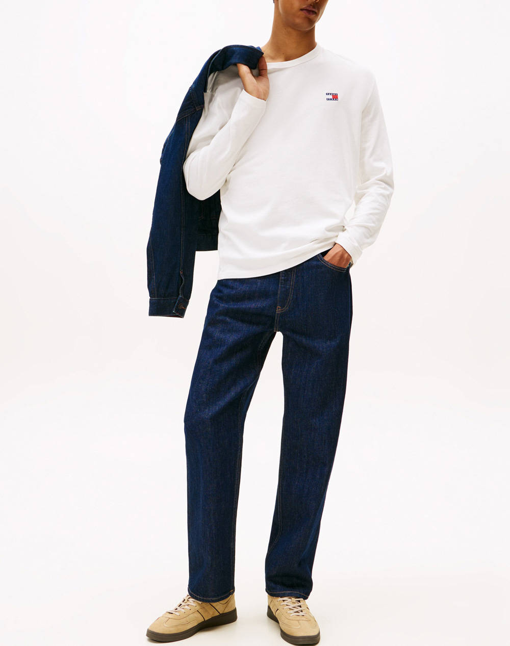 TOMMY JEANS TJM REG BADGE TEE LS