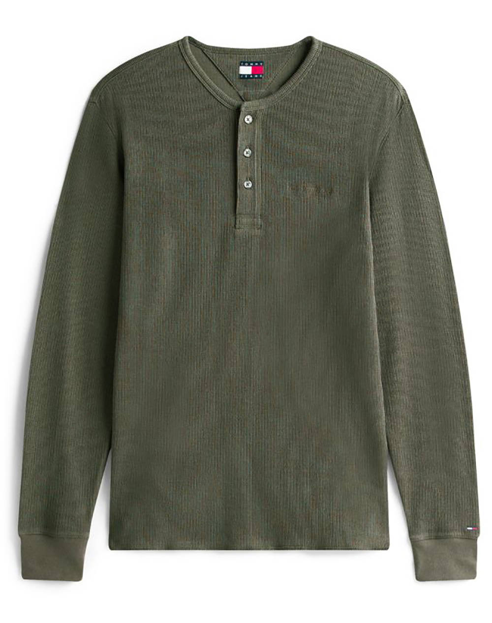 TOMMY JEANS TJM SLIM WAFFLE SCRIPT HENLEY