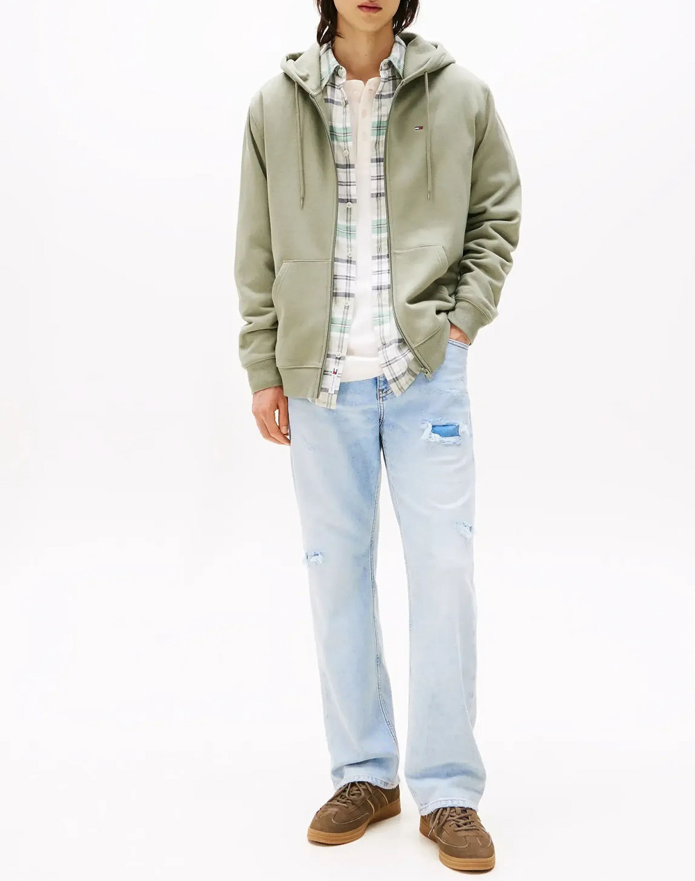TOMMY JEANS TJM REG S FLAG ZIP THRU