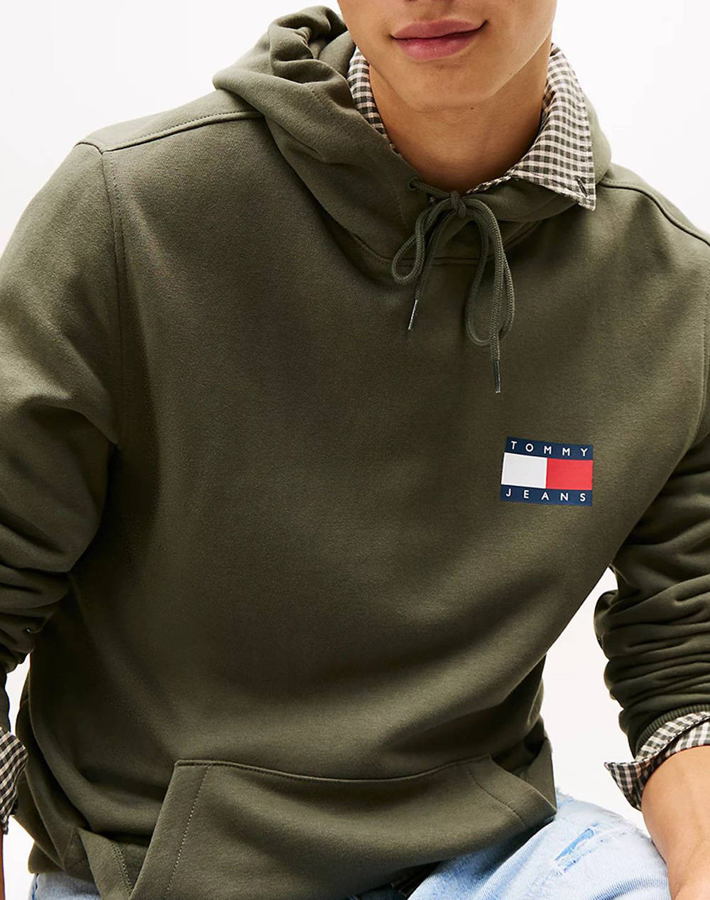 TOMMY JEANS TJM REG ESSENTIAL FLAG HOOD EXT
