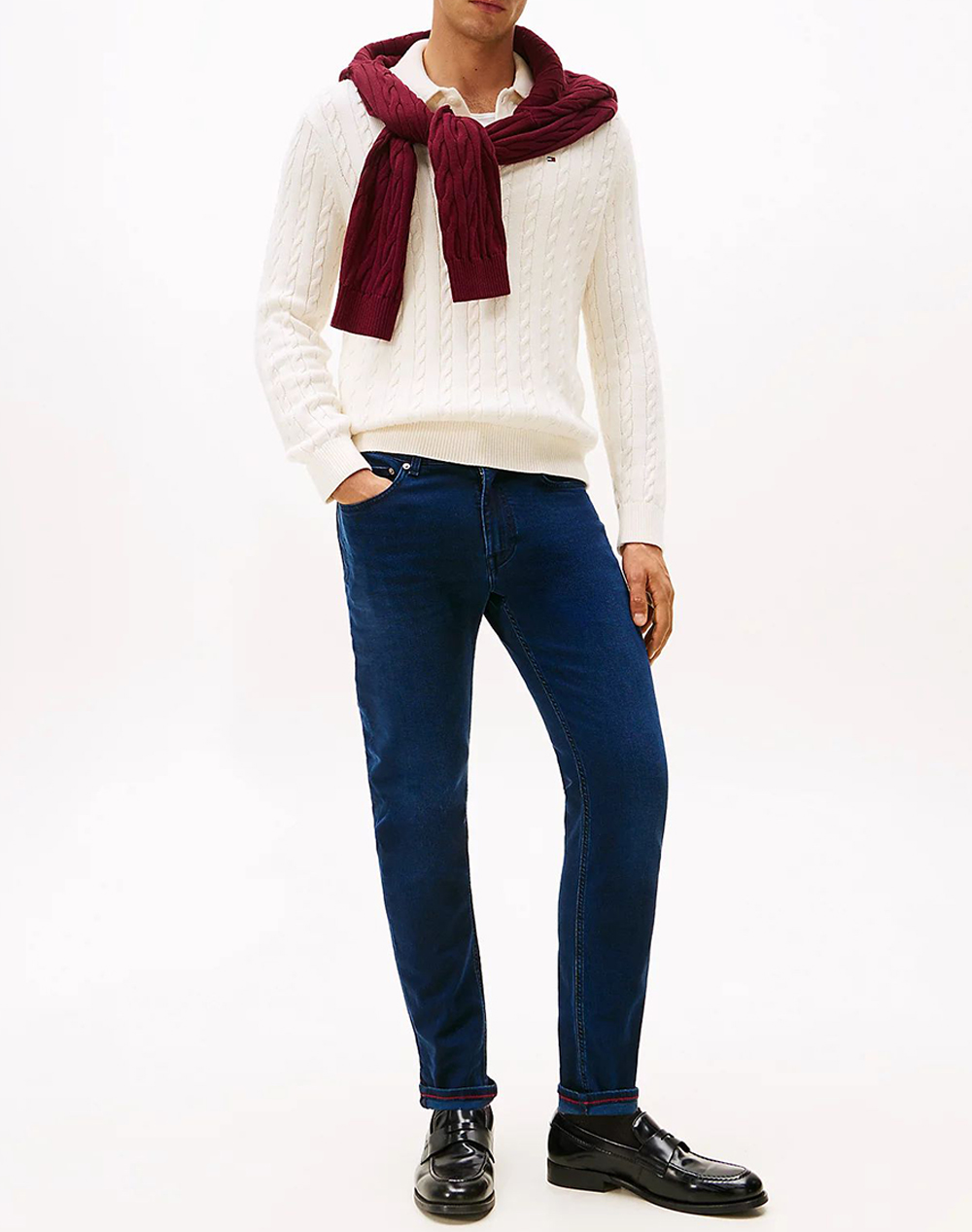 TOMMY HILFIGER SLIM BLEECKER PSTR SKY DEEPBLUE