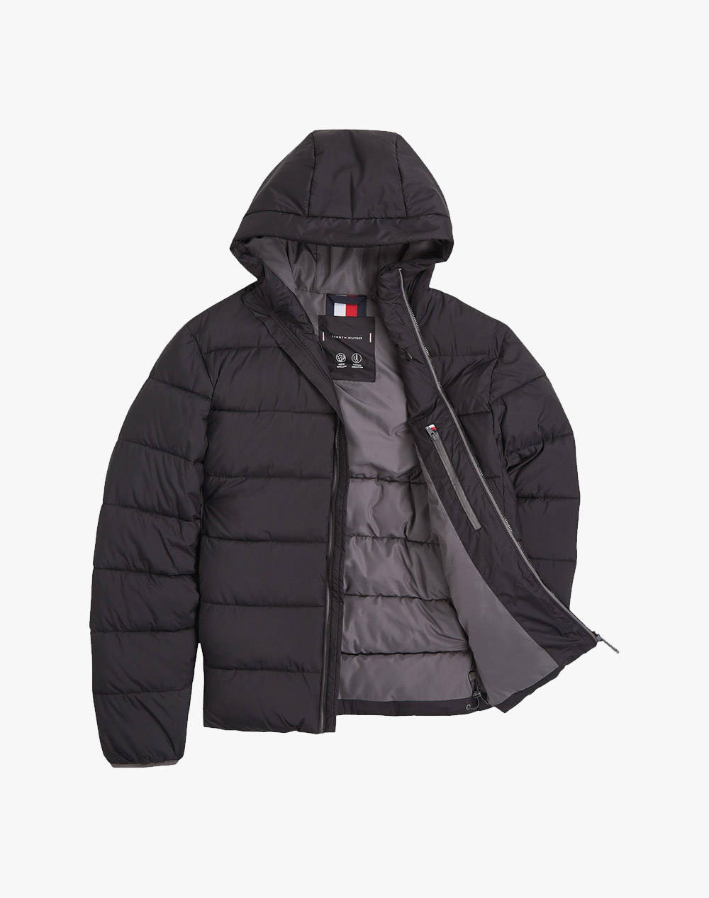 TOMMY HILFIGER MID WEIGHT HOODED JACKET