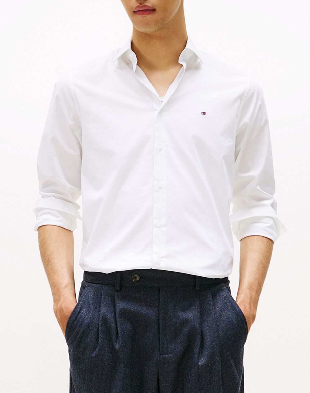TOMMY HILFIGER CL FLEX POPLIN SF SHIRT
