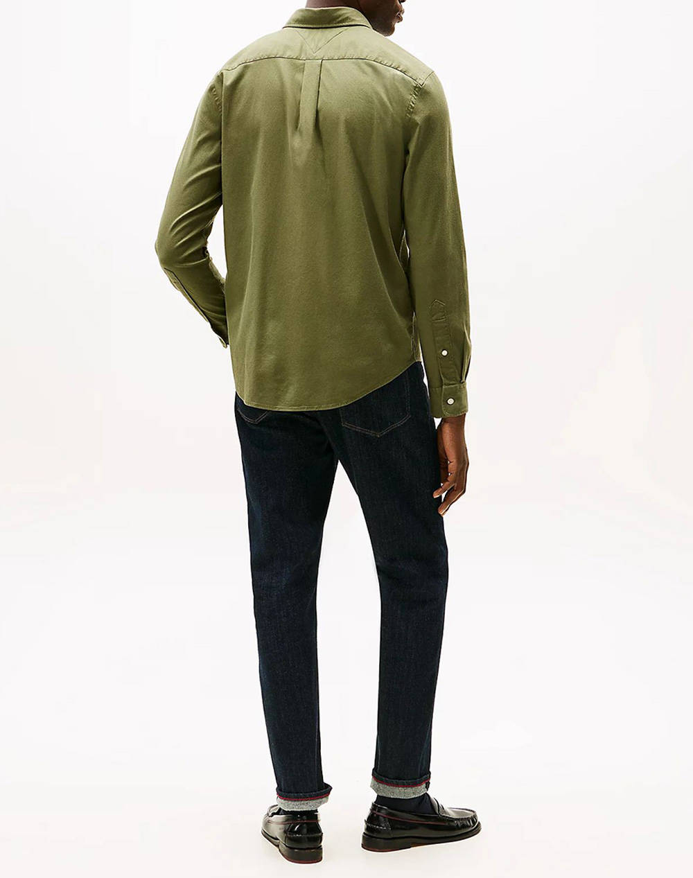 TOMMY HILFIGER FLEX FLANNEL SOLID RF SHIRT