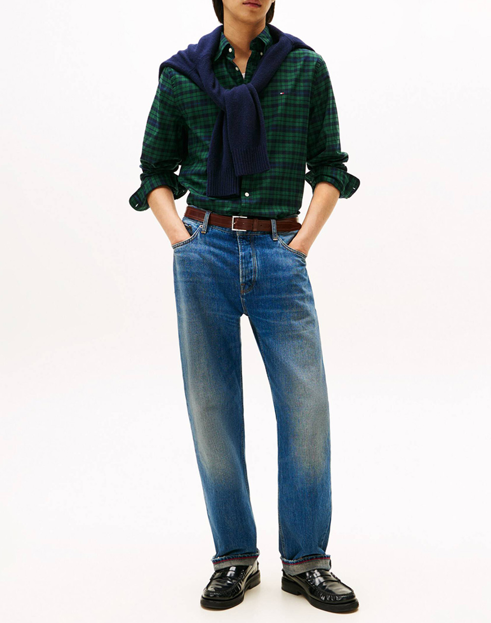 TOMMY HILFIGER MERCERIZED BLACKWATCH RF SHIRT