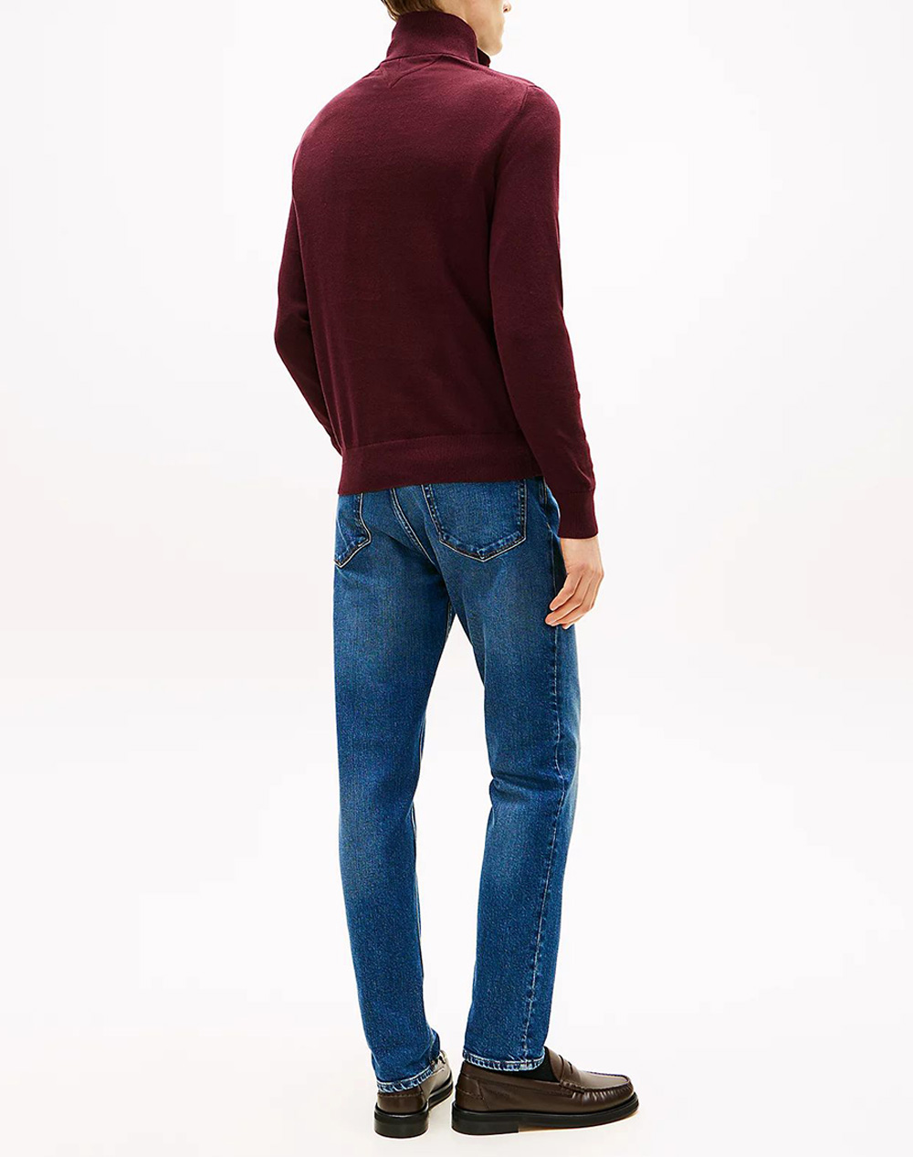 TOMMY HILFIGER PIMA ORG CTN CASHMERE ZIP MOCK