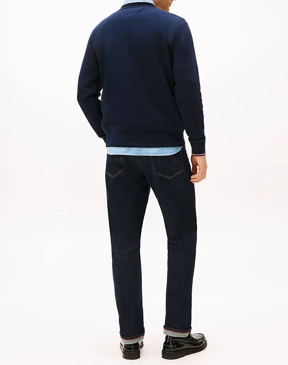 TOMMY HILFIGER TOMMY LOGO TIPPED CREWNECK