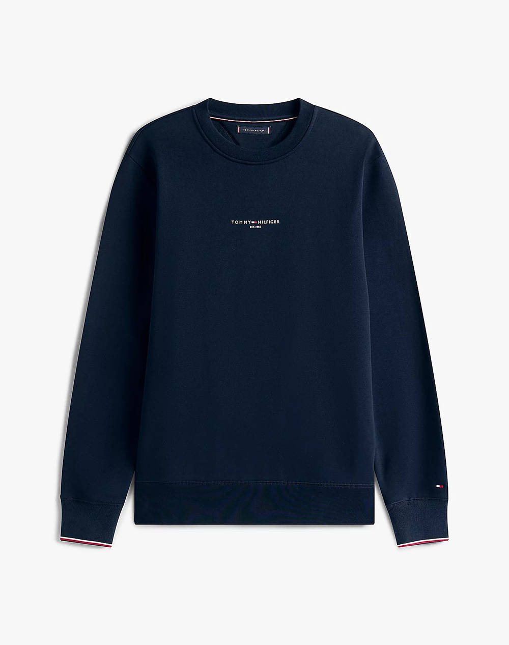 TOMMY HILFIGER TOMMY LOGO TIPPED CREWNECK