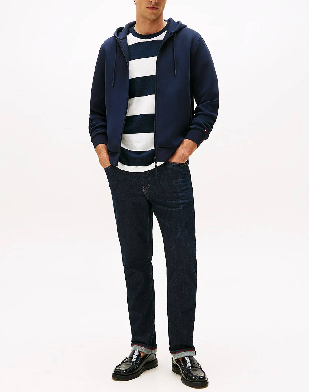 TOMMY HILFIGER PERFORMANCE ZIP THRU HOODIE