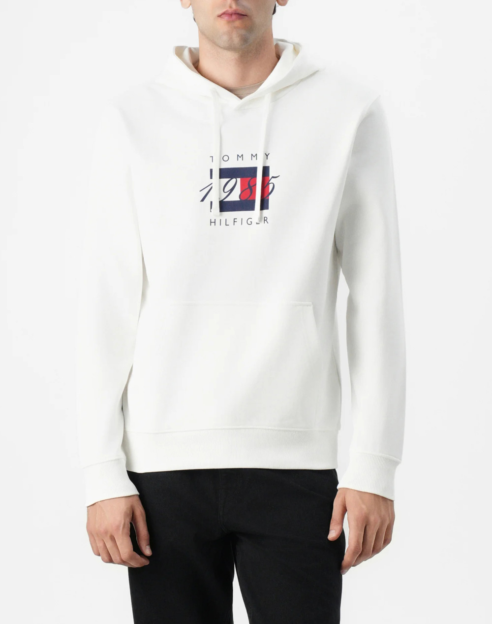 TOMMY HILFIGER LINEAR FLAG GRAPHIC HOODIE
