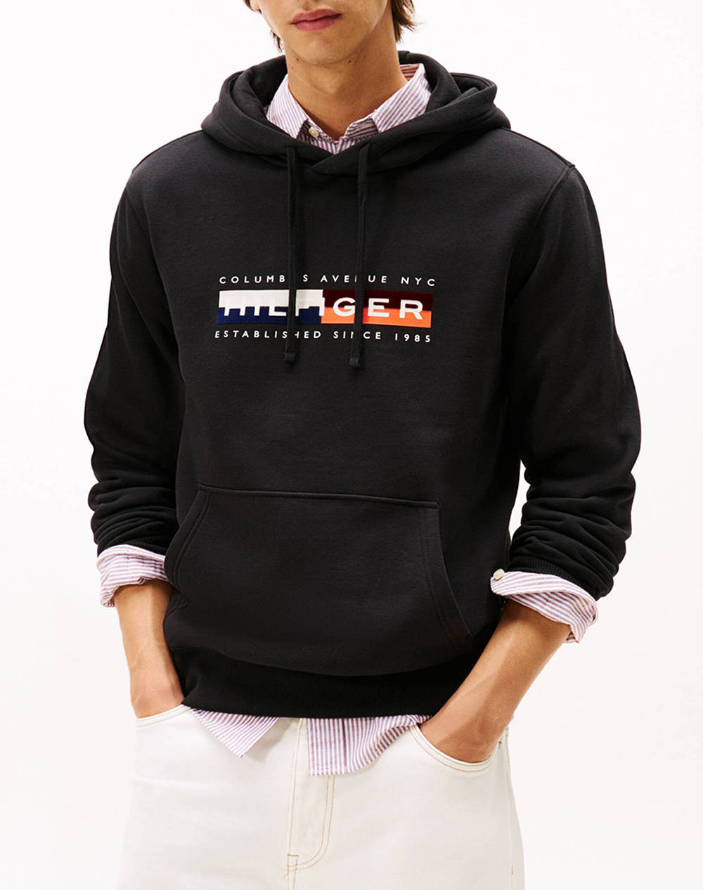 TOMMY HILFIGER TH COLOUR BLOCK GRAPHIC HOODIE