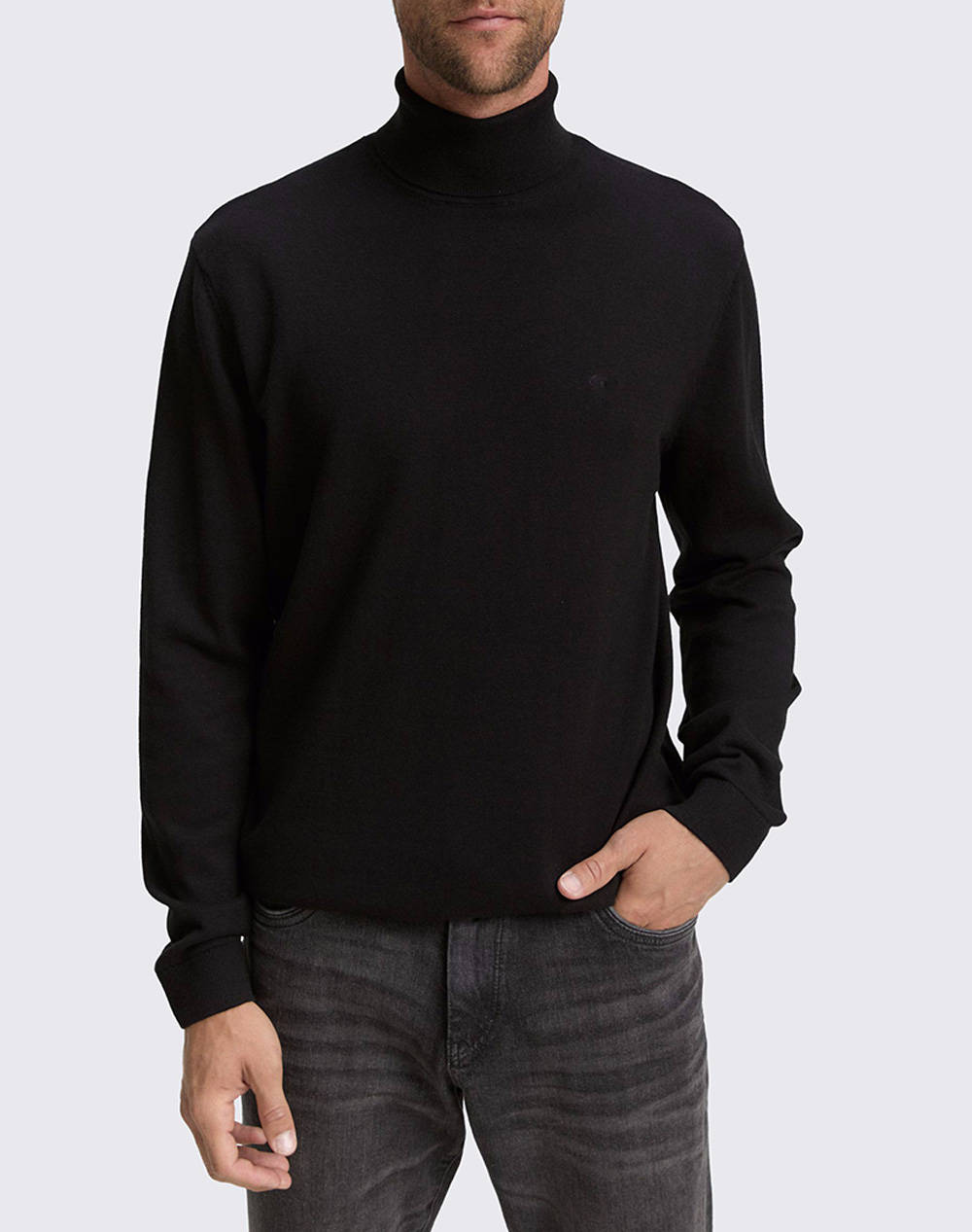 TOM TAILOR BASIC TURTLENECK KNIT PULOVER DE BARBATI
